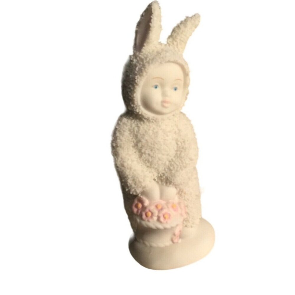 Dept 56 Snowbunnies Rabbit Figurine "A Basket of Cheer" Original Box Packaging
